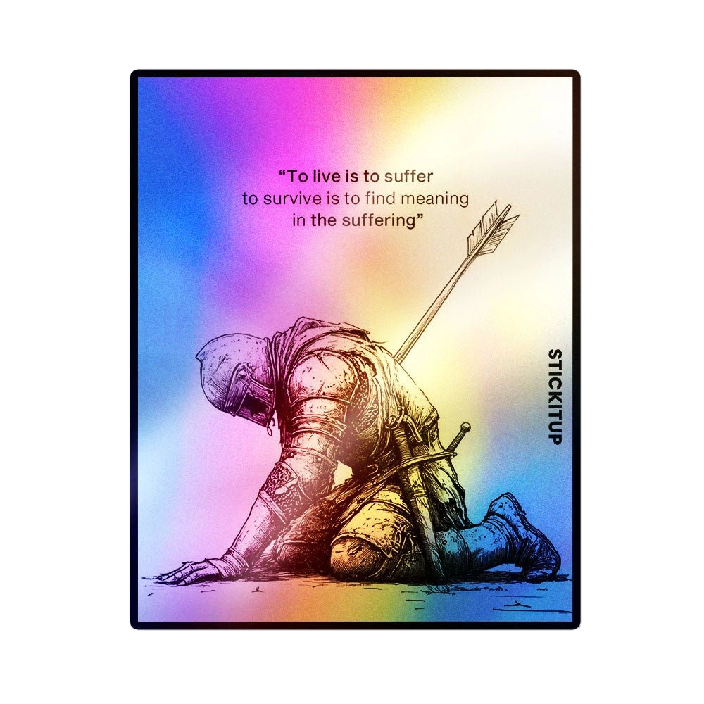 Suffering Sticker Holographic Stickers